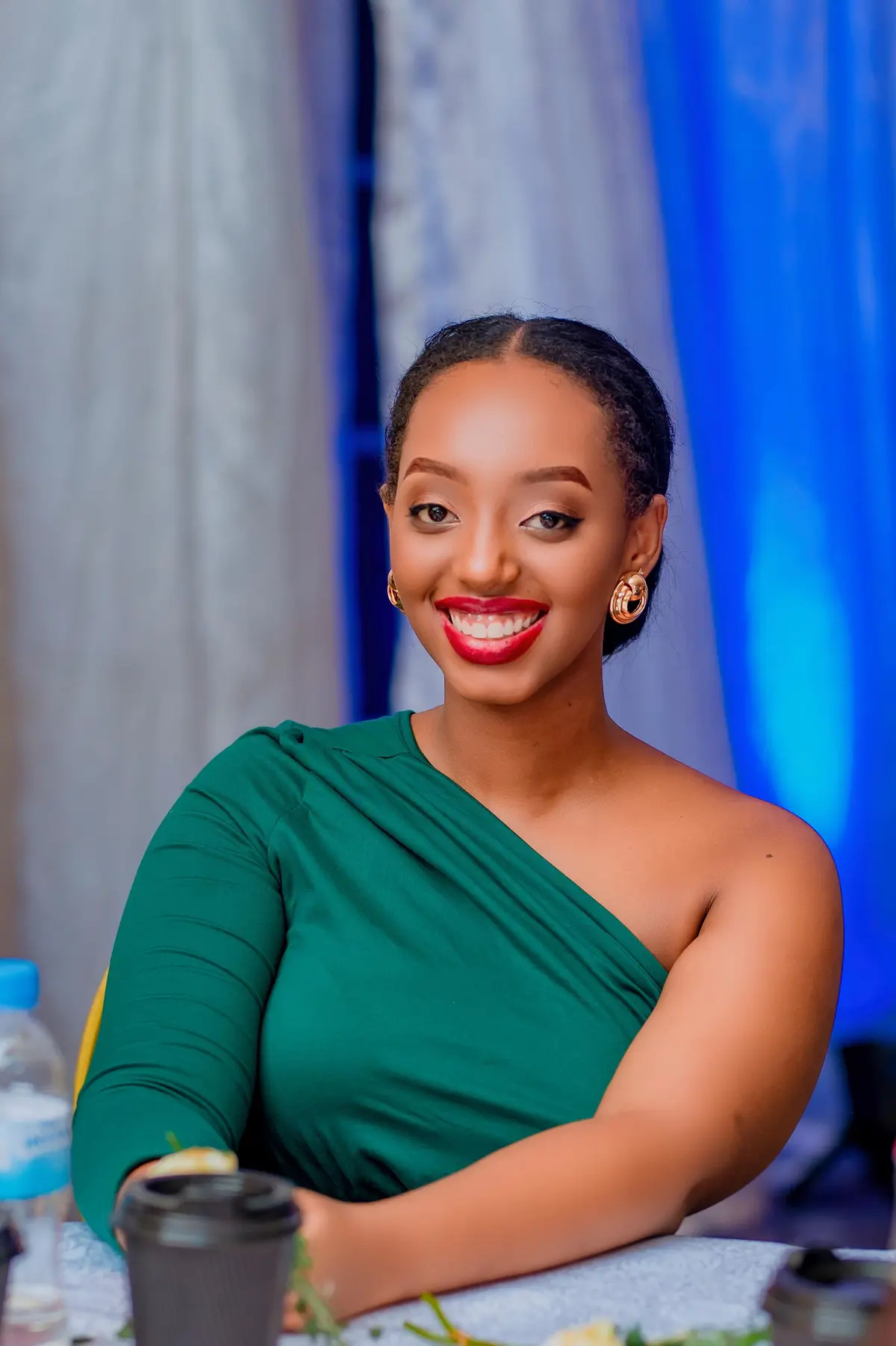 Elegant portrait photography of woman at event - professional portrait photographer Kigali