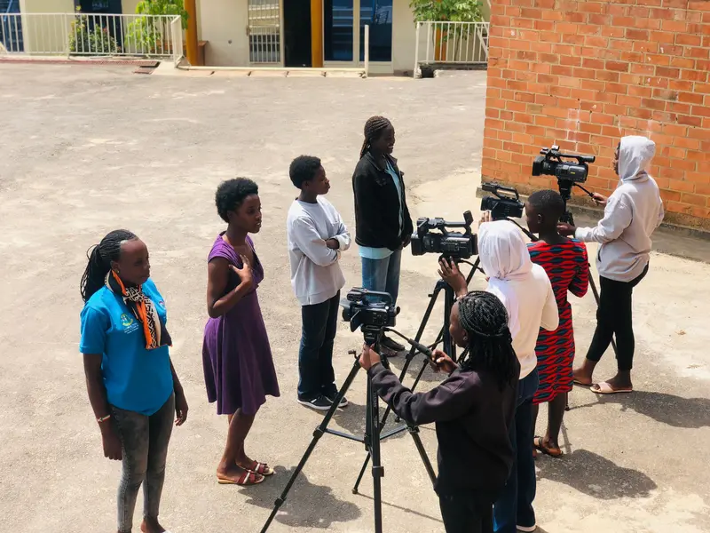 Field training session with students at Goshen Motion Studio